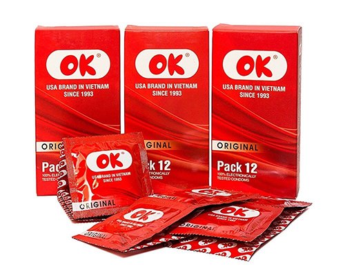1 hộp bao cao su có mấy cái? Bao cao su OK